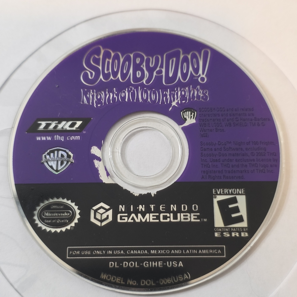 Nintendo Gamecube Scooby-Doo! Night of 100 Frights Game